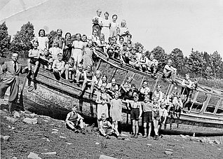 Das abgewrackte Passagierschiff 1949